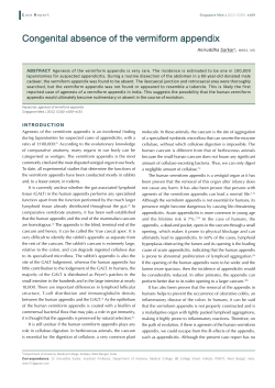 Congenital absence of the vermiform appendix