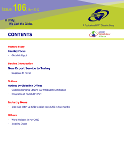 CONTENTS - CWT Globelink Singapore