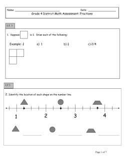 4th grade Fraction Assessment - fourthgradeteam2012-2013