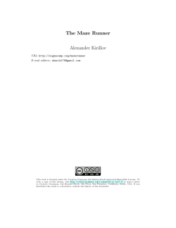 The Maze Runner Alexander Kirillov