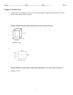 Chapter 11 Practice Test