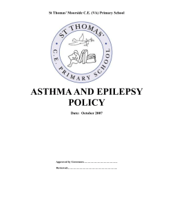 ASTHMA AND EPILEPSY POLICY