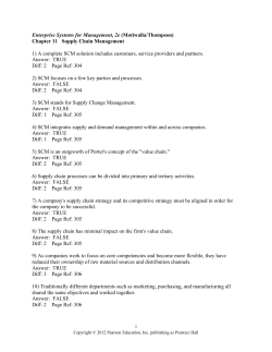 Enterprise Systems for Management, 2e (Motiwalla/Thompson