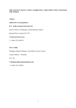 INTRODUCTION: THE SIGNIFICANCE OF MAGNA CARTA