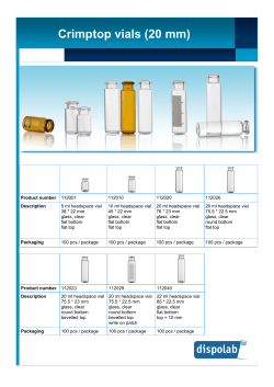 Crimptop vials (20 mm)