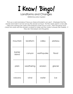 Landforms and Changes