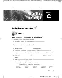 Mi familia y mis amigos