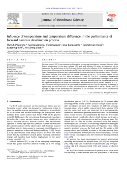 Influence of temperature and temperature difference in the