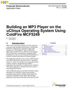 Building an MP3 Player on uClinux` Using ColdFire&ldquo; MCF5249