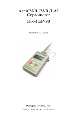 LP80 Manual