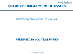ind as 36 : impairment of assets