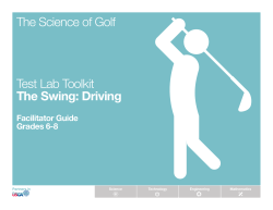 The Science of Golf Test Lab Toolkit The Swing: Driving