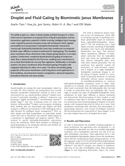 Droplet and Fluid Gating by Biomimetic Janus Membranes