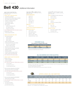 Bell 430 Specs and Performance