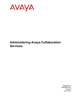 Administering Avaya Collaboration Services
