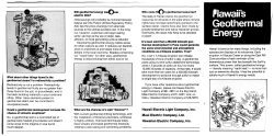 Brochure - Hawaii`s Geothermal Energy