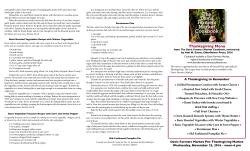 Thanksgiving Menu - davisfarmersmarket.org