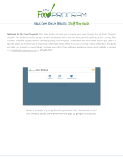 User Guide for Staff