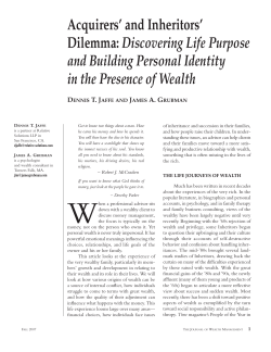 Dennis Jaffe | Helping Enterprising Families