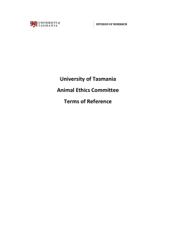 AEC Terms of Reference - University of Tasmania