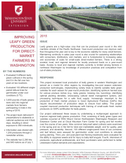 improving leafy green production for direct- market