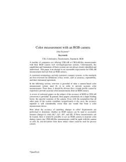 Color measurement with an RGB camera