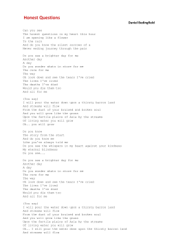 Daniel Bedingfield Honest Questions - pisnicky