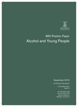 Alcohol and Young People