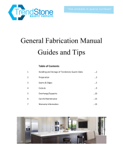 General Fabrication Manual Guides and Tips