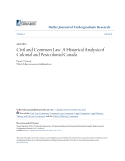 A Historical Analysis of Colonial and Postcolonial Canada