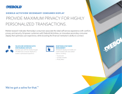 diebold activview secondary consumer display