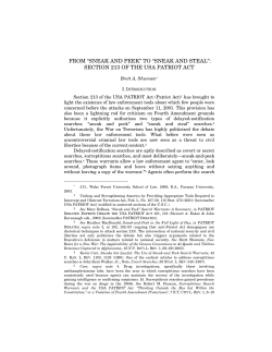 sneak and steal - Regent University