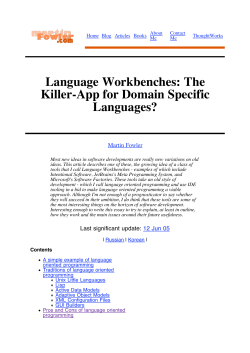 Language Workbenches_ The Killer