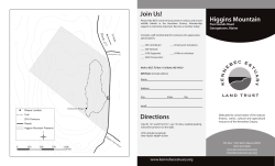 brochure with map and description.