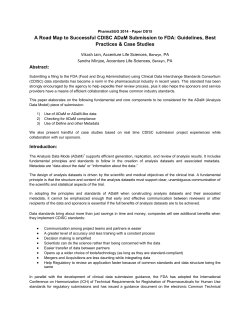 A Road Map to Successful CDISC ADaM Submission