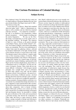 The Curious Persistence of Colonial Ideology - Library