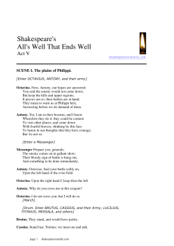 Act 5 - Shakespearecandle