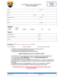 Junior Canoe Expedition (JCE)