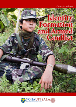 Christopher Anderson - Identity Formation and Armed Conflict