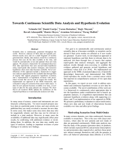 Towards Continuous Scientific Data Analysis and Hypothesis