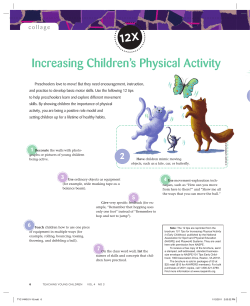Increasing Children`s Physical Activity