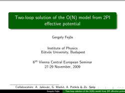 Two-loop solution of the O(N) model from 2PI effective potential