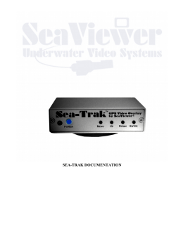 Confidential Sea-Trak™ GPS Video Screen Overlay