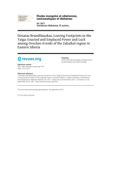 &Eacute;tudes mongoles et sib&eacute;riennes, centrasiatiques et tib&eacute;taines, 42