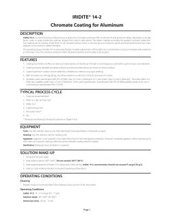 IRIDITE&reg; 14-2 Chromate Coating for Aluminum