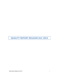 Quality report 2013