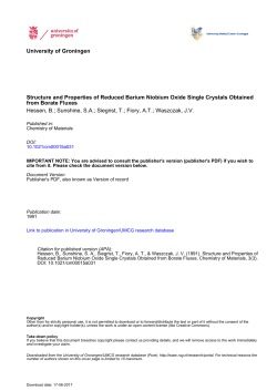 Structure and Properties of Reduced Barium