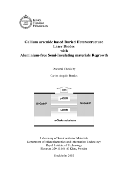 Gallium arsenide based Buried Heterostructure Laser Diodes with