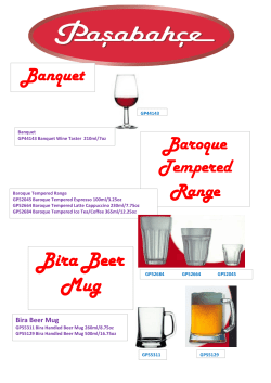 the Pasabahce Brochure