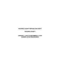 hocking county republican party hocking county january 1, 2016 to